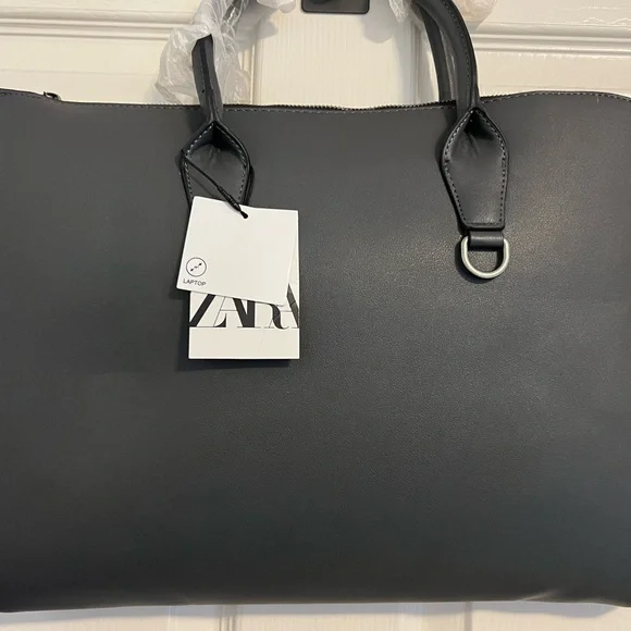 Zara dark grey Laptop Bag Sleek Minimalist Design